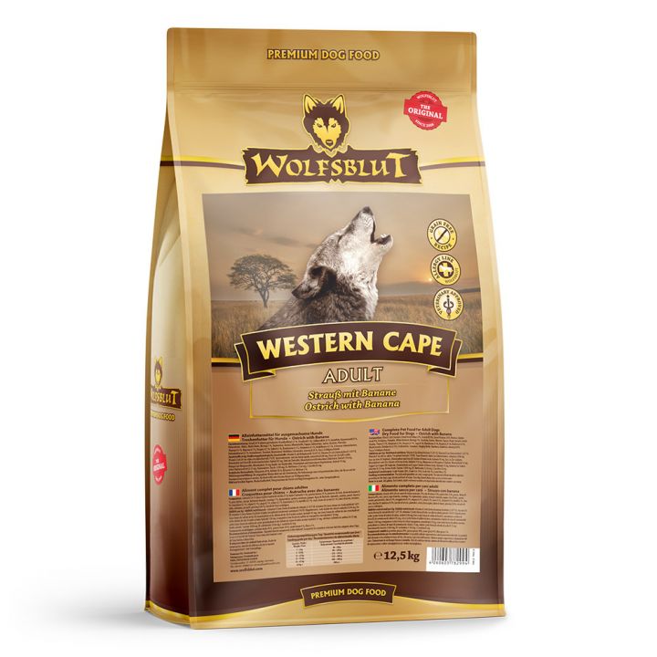 petspremium Wolfsblut Western Cape - Strauß und Banane Adult Trockenfutter 12 5 kg