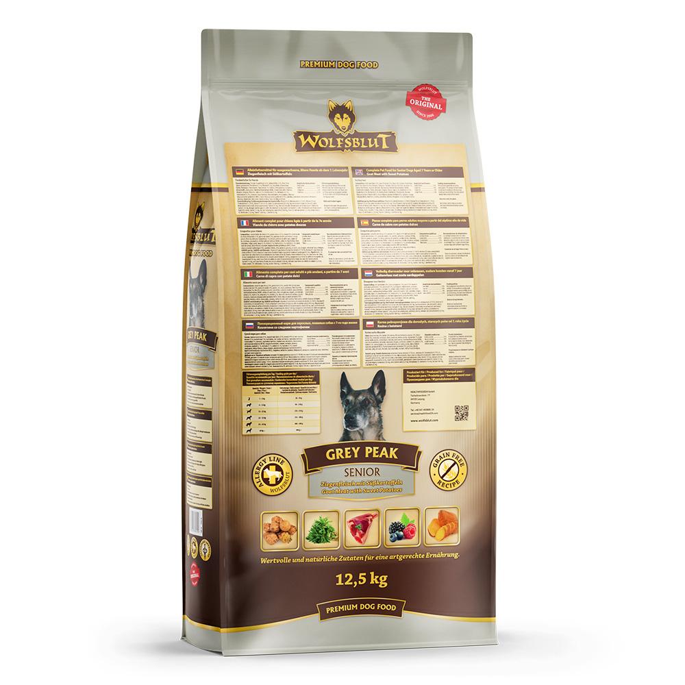 petspremium Wolfsblut Grey Peak - Ziegenfleisch und Süßkartoffel Senior Trockenfutter 12 5 kg Zeitbegrenzte Promotion