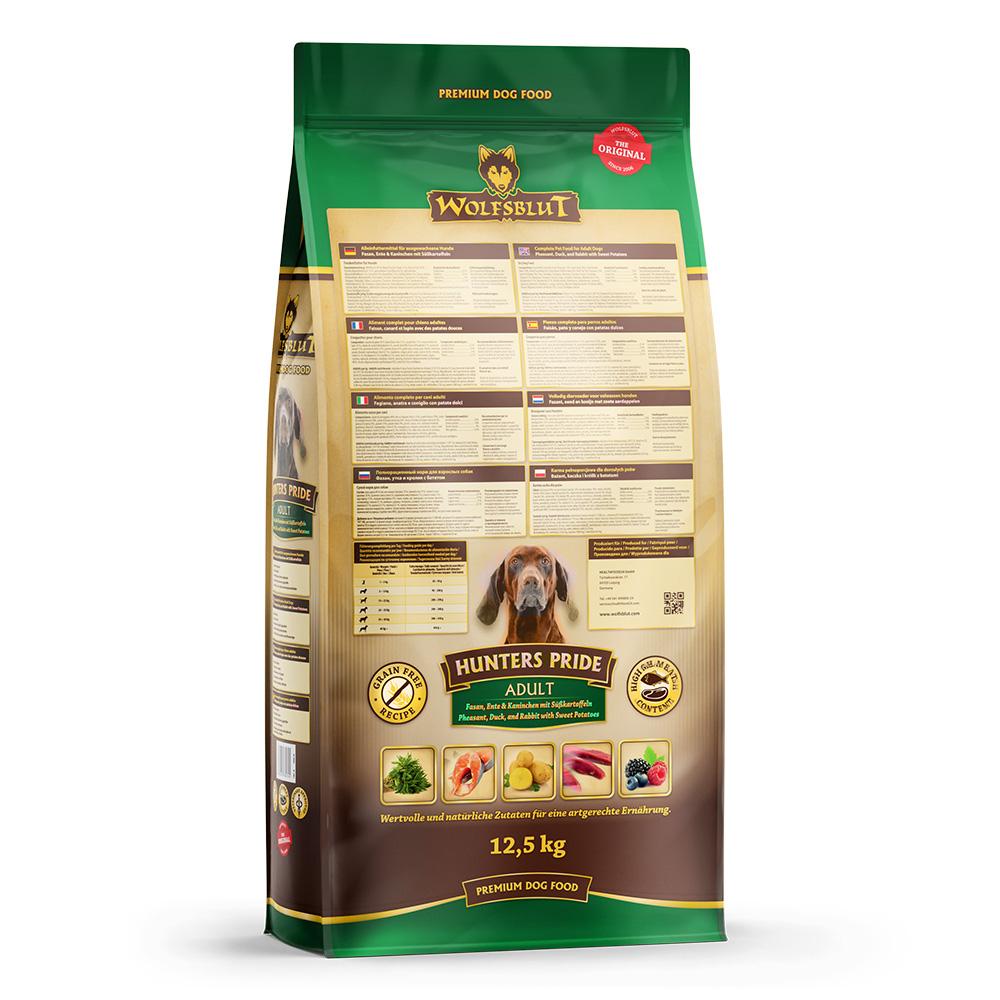 petspremium Wolfsblut Hunters Pride - Fasan Ente und Kaninchen Adult Trockenfutter 12 5 kg Vierteljährliche Förderung