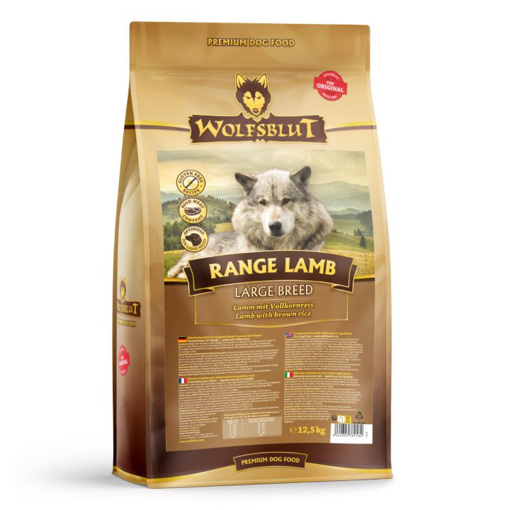 petspremium Wolfsblut Range Lamb - Lamm und Vollkornreis Large Breed Trockenfutter 12 5 kg