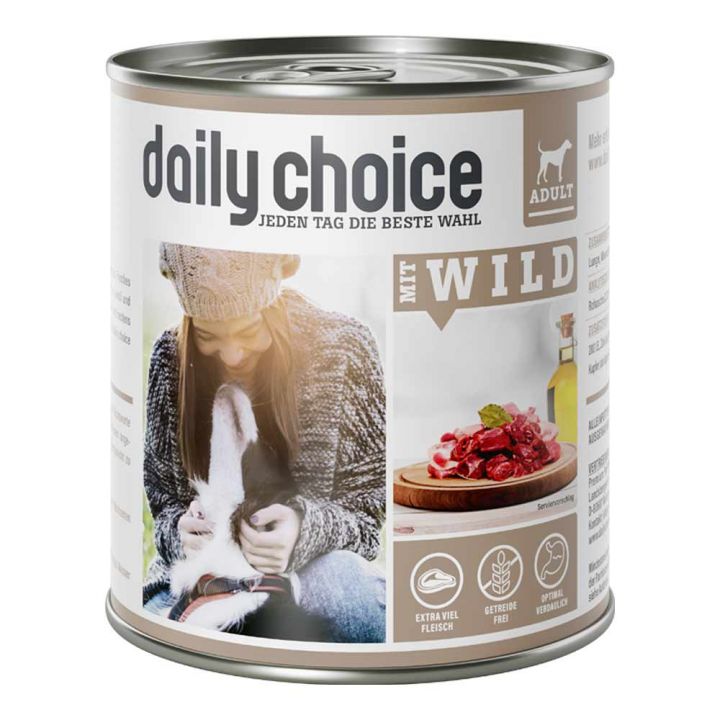 petspremium daily choice mit Wild Nassfutter 24 x 800 g