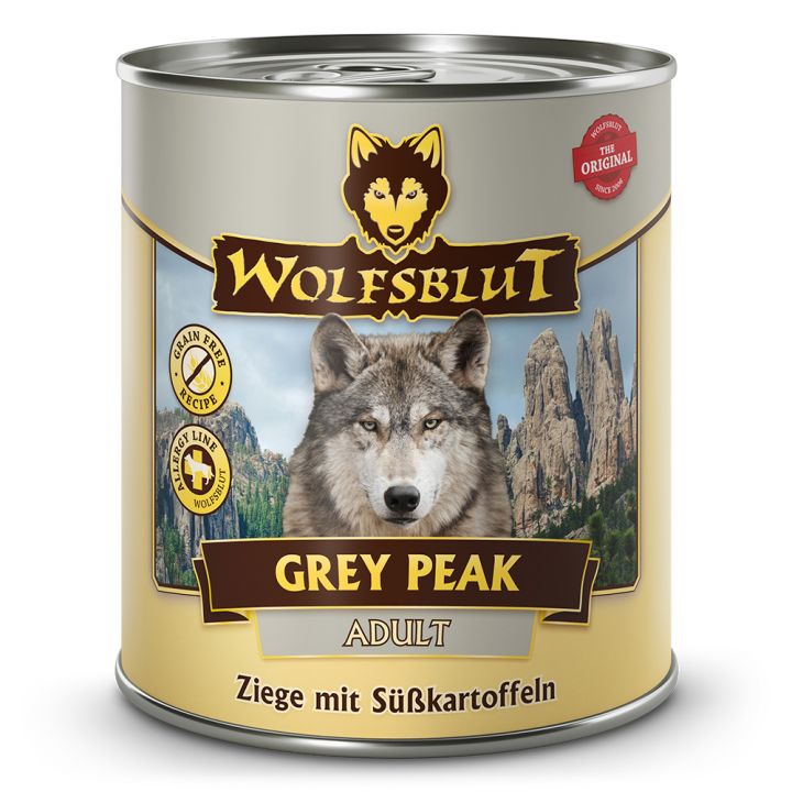 petspremium Wolfsblut Grey Peak - Ziege mit Süßkartoffeln Adult Nassfutter 6 x 800 g