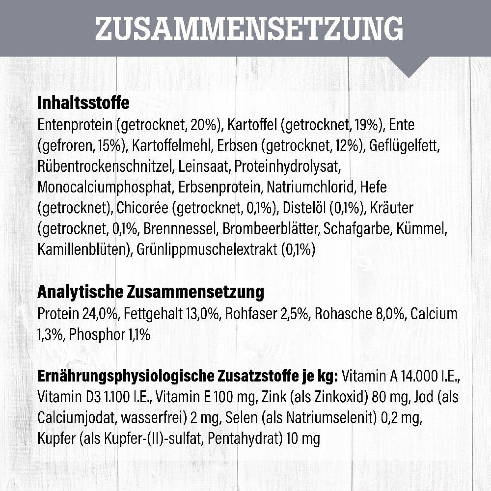petspremium daily choice Ente mit Kartoffeln und Erbsen Grainfree Trockenfutter 2 x 15 kg Günstig kaufen