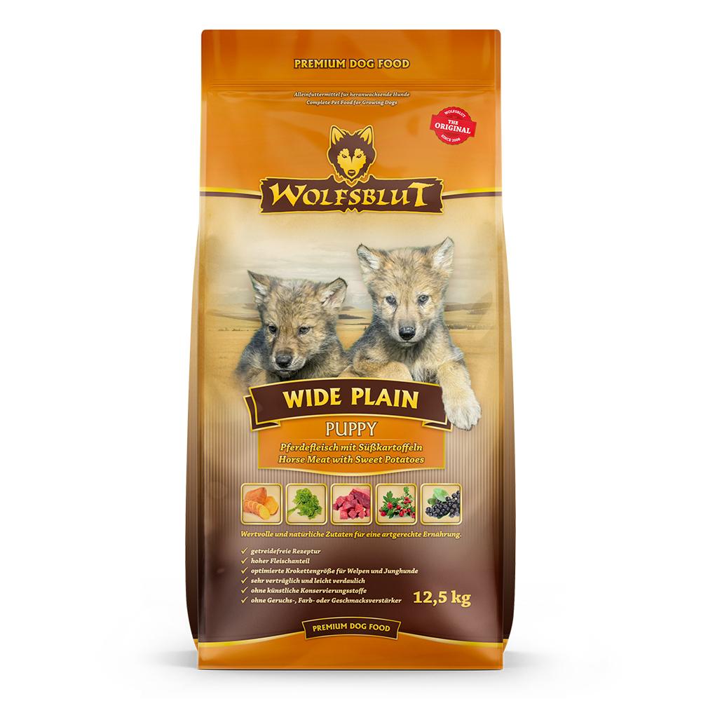 petspremium Wolfsblut Wide Plain - Pferdefleisch und Süßkartoffel Puppy Trockenfutter 12 5 kg Versandkostenfrei