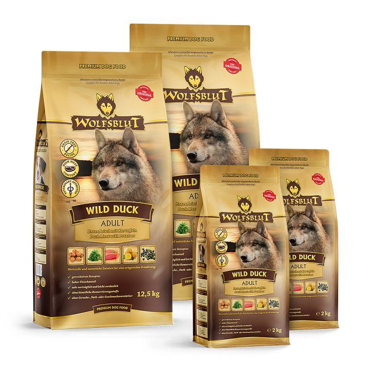 petspremium Wolfsblut Wild Duck - Ente und Kartoffel Adult Trockenfutter 29 kg