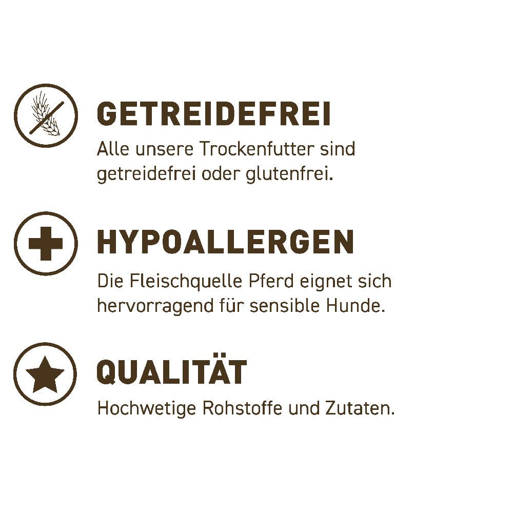 petspremium Wildes Land Pferd mit Kartoffeln und Wildkräutern Classic Adult Trockenfutter 12 kg Sonderangebote