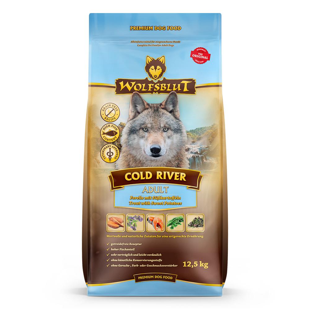 petspremium Wolfsblut Cold River - Forelle und Süßkartoffel Adult Trockenfutter 12 5 kg Vierteljährliche Förderung