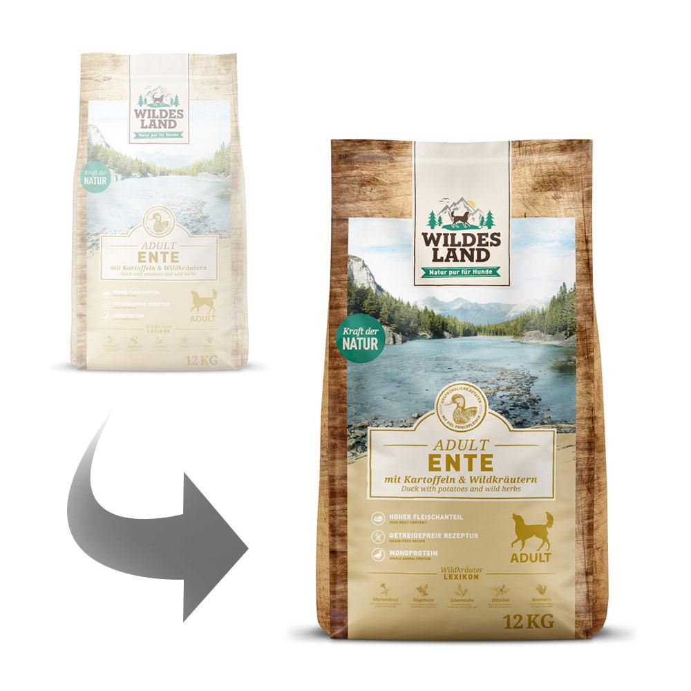 petspremium Wildes Land Ente mit Kartoffeln und Wildkräutern Classic Adult Trockenfutter 2 x 12 kg Super Rabatt