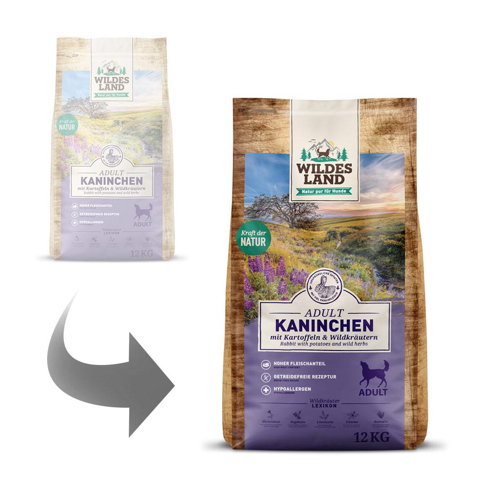 petspremium Wildes Land Kaninchen mit Kartoffeln und Wildkräutern Classic Adult Trockenfutter 2 x 12 kg 50% Rabatt mit kostenlosem Versand