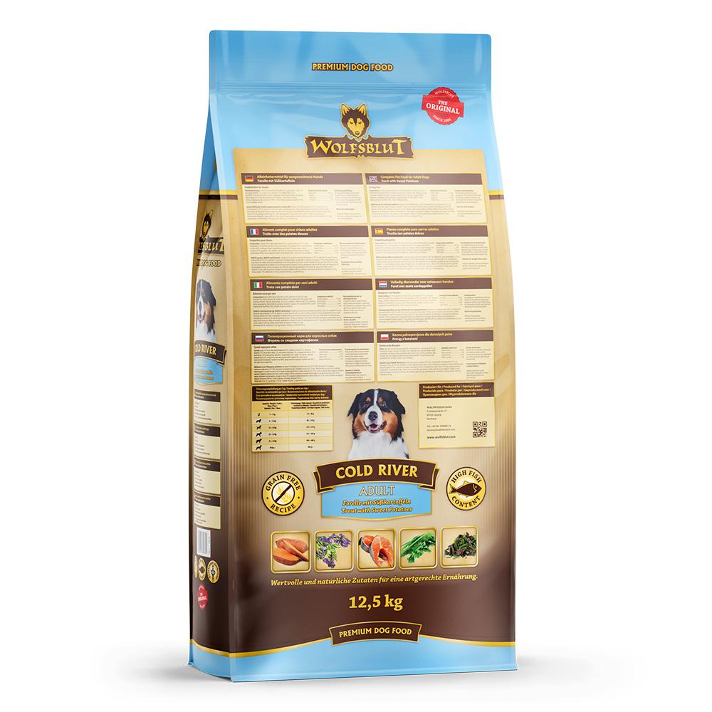 petspremium Wolfsblut Cold River - Forelle und Süßkartoffel Adult Trockenfutter 2 x 12 5 kg Kostenloser Versand international