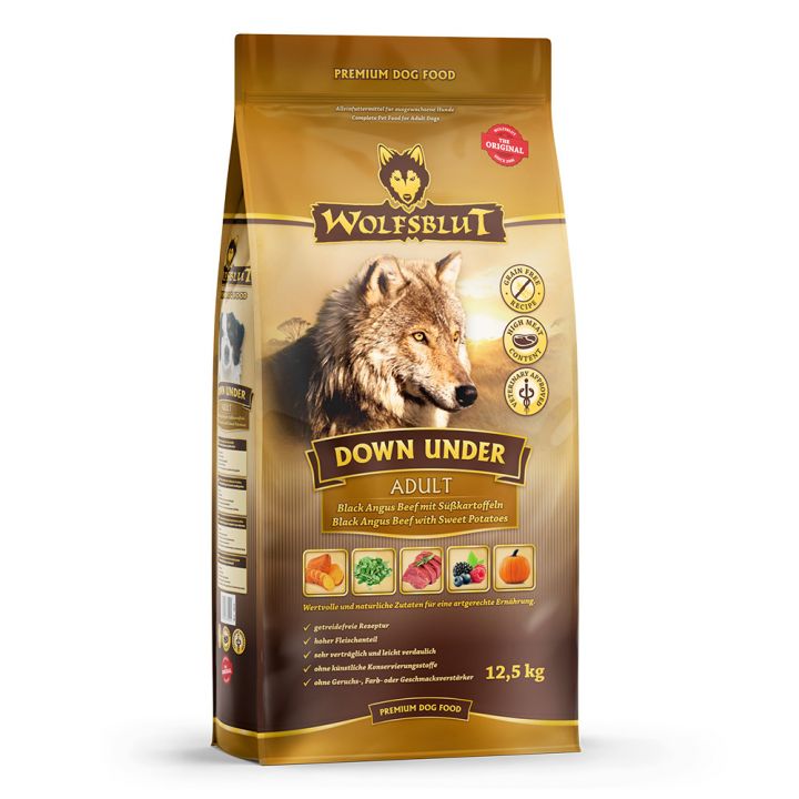 petspremium Wolfsblut Down Under - Black Angus Beef Adult Trockenfutter 12 5 kg