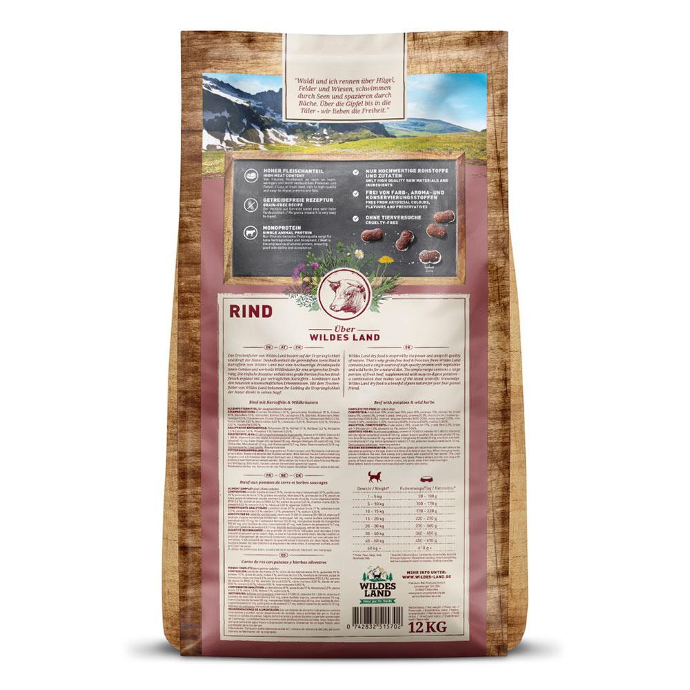 petspremium Wildes Land Rind mit Kartoffeln und Wildkräutern Classic Adult Trockenfutter 2 x 12 kg Angebote