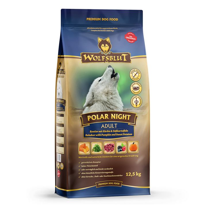 petspremium Wolfsblut Polar Night - Rentierfleisch und Kürbis Adult Trockenfutter 12 5 kg
