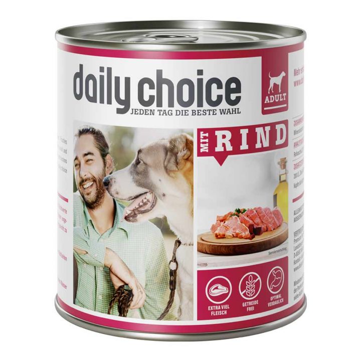 petspremium daily choice mit Rind Nassfutter 24 x 800 g