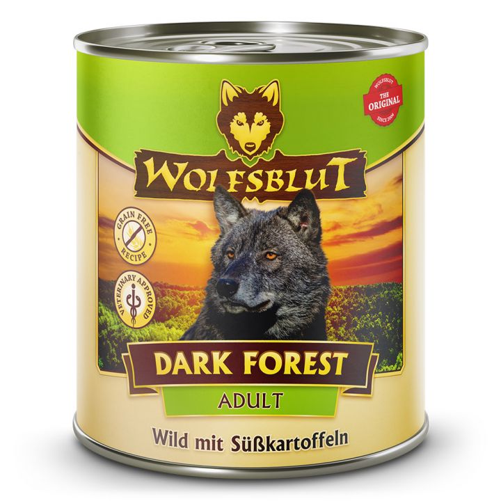 petspremium Wolfsblut Dark Forest - Wild mit Süßkartoffeln Adult Nassfutter 6 x 800 g