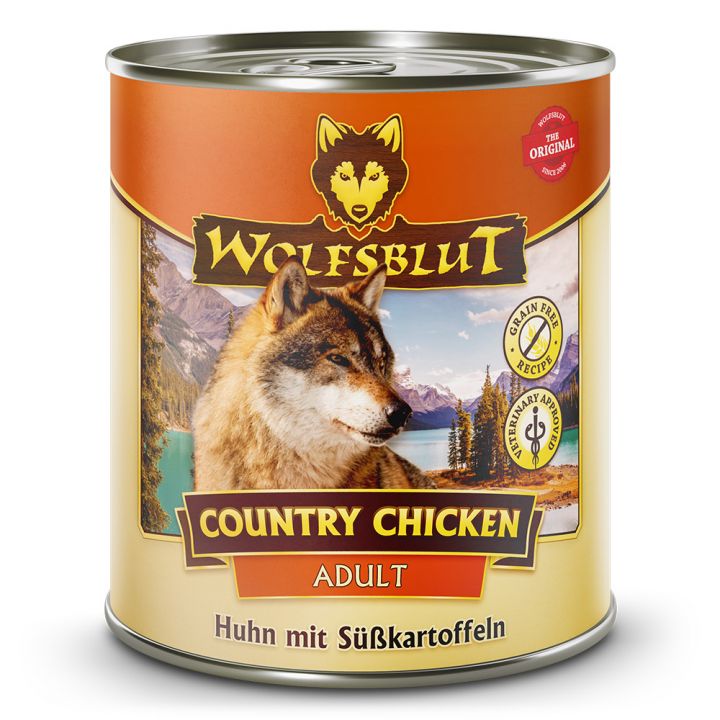 petspremium Wolfsblut Country Chicken - Huhn mit Süßkartoffeln Adult Nassfutter 6 x 800 g
