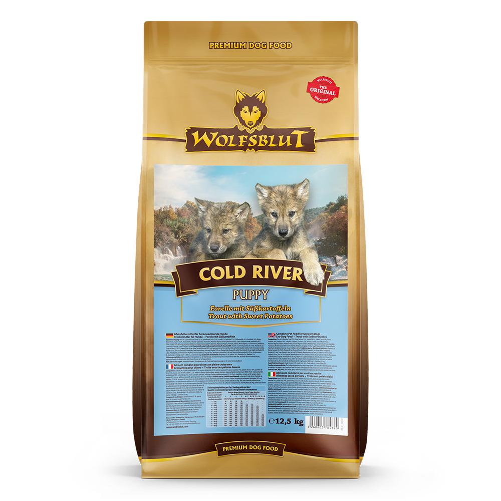 petspremium Wolfsblut Cold River - Forelle und Süßkartoffel Puppy Trockenfutter 2 x 12 5 kg Super Sparpreis