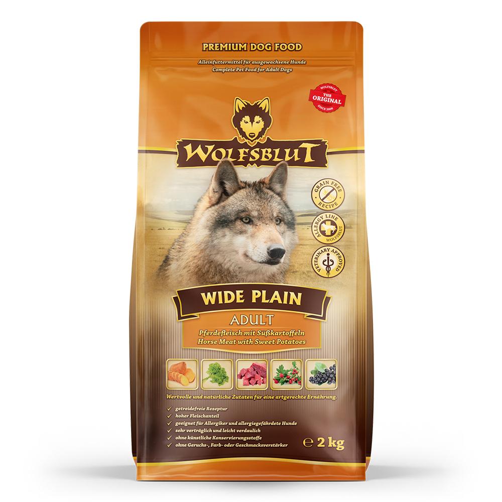 petspremium Wolfsblut Wide Plain - Pferdefleisch und Süßkartoffel Adult Trockenfutter 3 x 2 kg Wochenangebot
