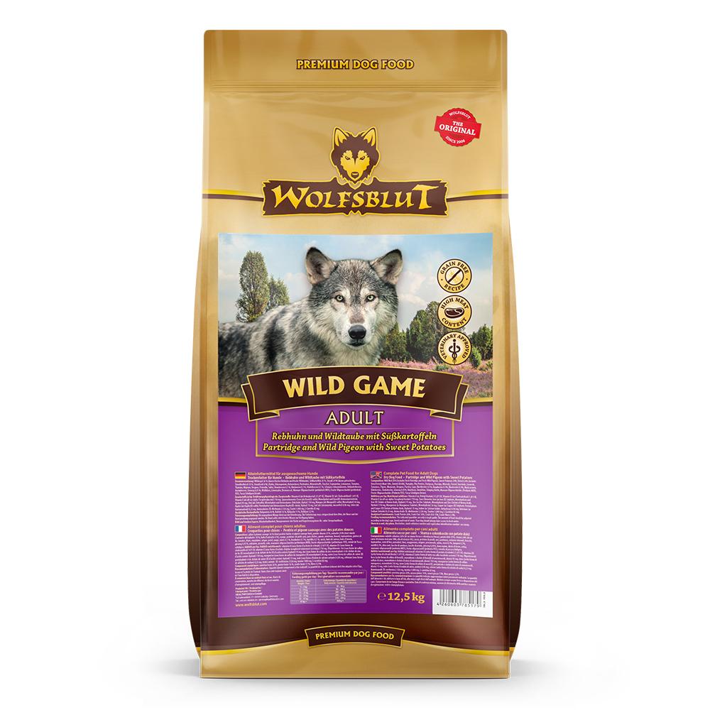 petspremium Wolfsblut Wild Game - Rebhuhn Wildtaube und Süßkartoffel Adult Trockenfutter 2 x 12 5 kg Zeitbegrenzte Promotion