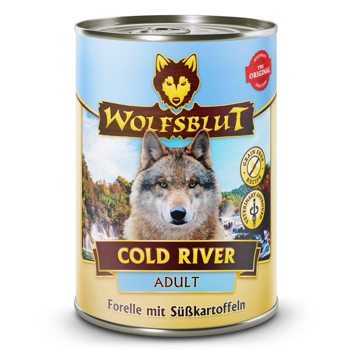 petspremium Wolfsblut Cold River - Forelle mit Süßkartoffeln Adult Nassfutter 6 x 395 g