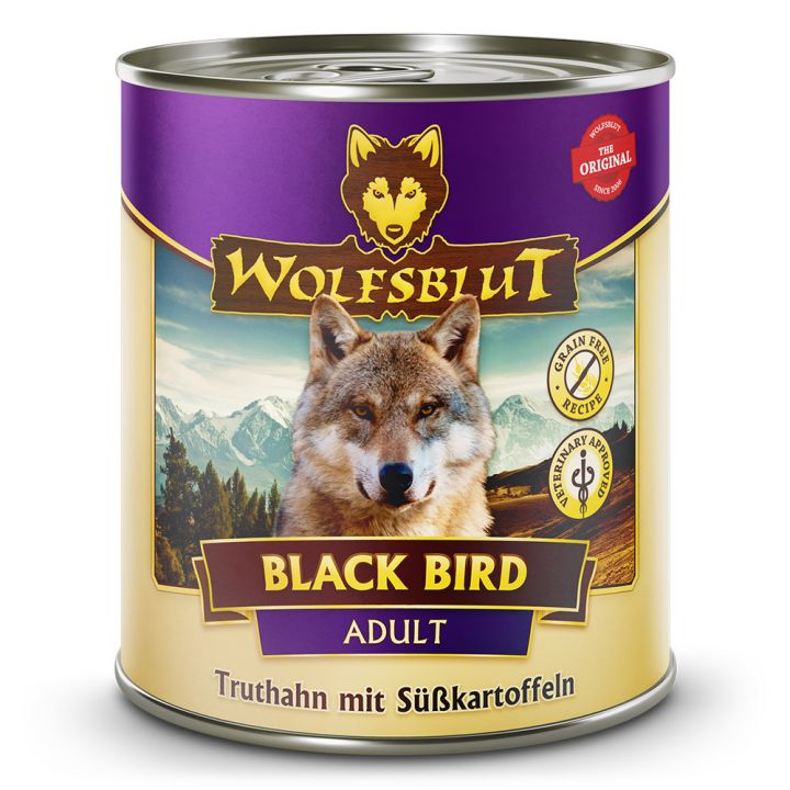 petspremium Wolfsblut Black Bird - Truthahn mit Süßkartoffeln Adult Nassfutter 6 x 800 g