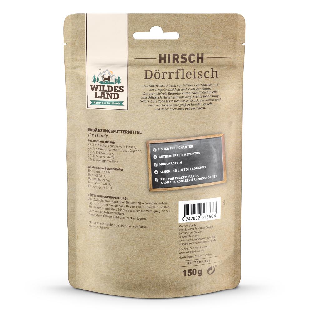 petspremium Wildes Land Hirsch Dörrfleisch Snack 7 Stück Flash Sale