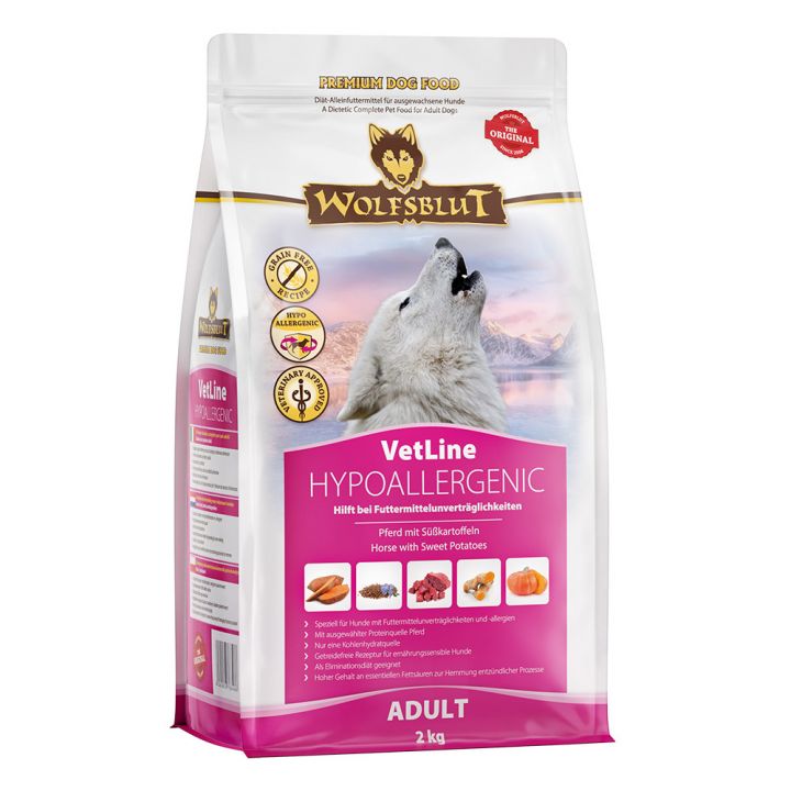 petspremium Wolfsblut Hypoallergenic VetLine Trockenfutter 4 x 2 kg Begrenztes Angebot