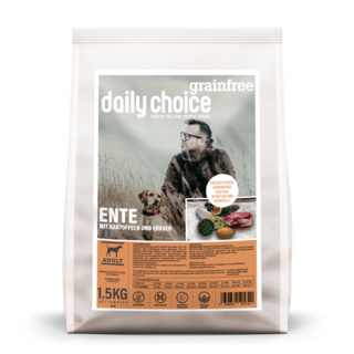 petspremium daily choice Ente mit Kartoffeln und Erbsen Grainfree Trockenfutter 10 x 1 5 kg