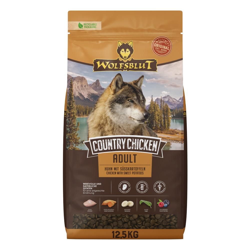petspremium Wolfsblut Country Chicken - Huhn und Süßkartoffeln Adult Trockenfutter 12 5 kg Lagerräumung