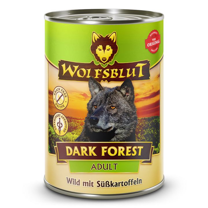 petspremium Wolfsblut Dark Forest - Wild mit Süßkartoffeln Adult Nassfutter 36 x 395 g