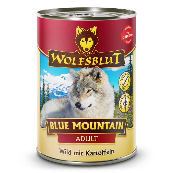 petspremium Wolfsblut Blue Mountain - Wild mit Kartoffeln Adult Nassfutter 6 x 395 g