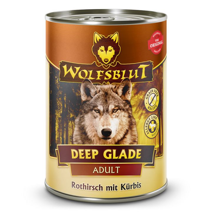 petspremium Wolfsblut Deep Glade - Rothirsch mit Kürbis Adult Nassfutter 6 x 395 g
