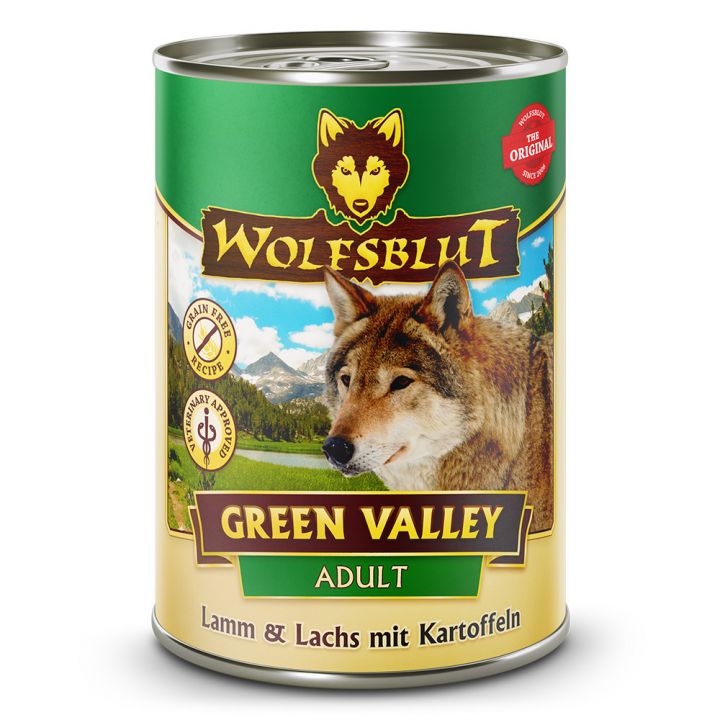 petspremium Wolfsblut Green Valley - Lamm & Lachs mit Kartoffeln Adult Nassfutter 6 x 395 g