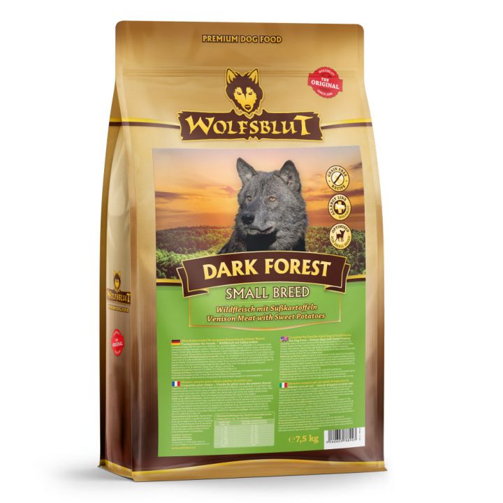 petspremium Wolfsblut Dark Forest - Wild und Süßkartoffel Small Breed Trockenfutter 7 5 kg