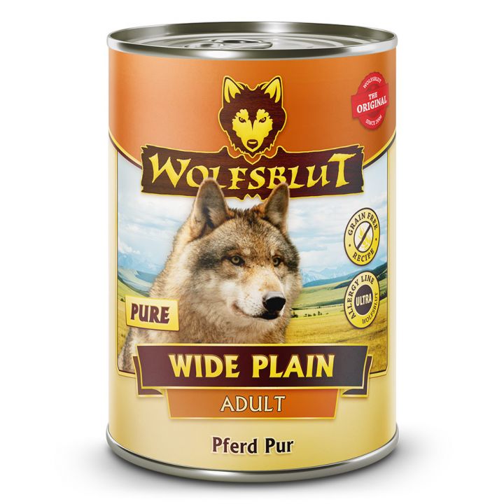 petspremium Wolfsblut Wide Plain Pure - Pferd Pur Adult Nassfutter 6 x 395 g