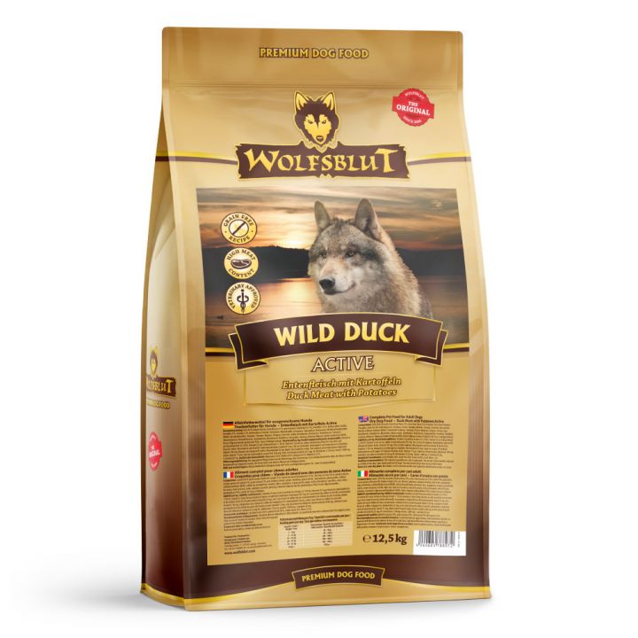 petspremium Wolfsblut Wild Duck - Ente und Kartoffel Active Trockenfutter 12 5 kg Sonderangebote