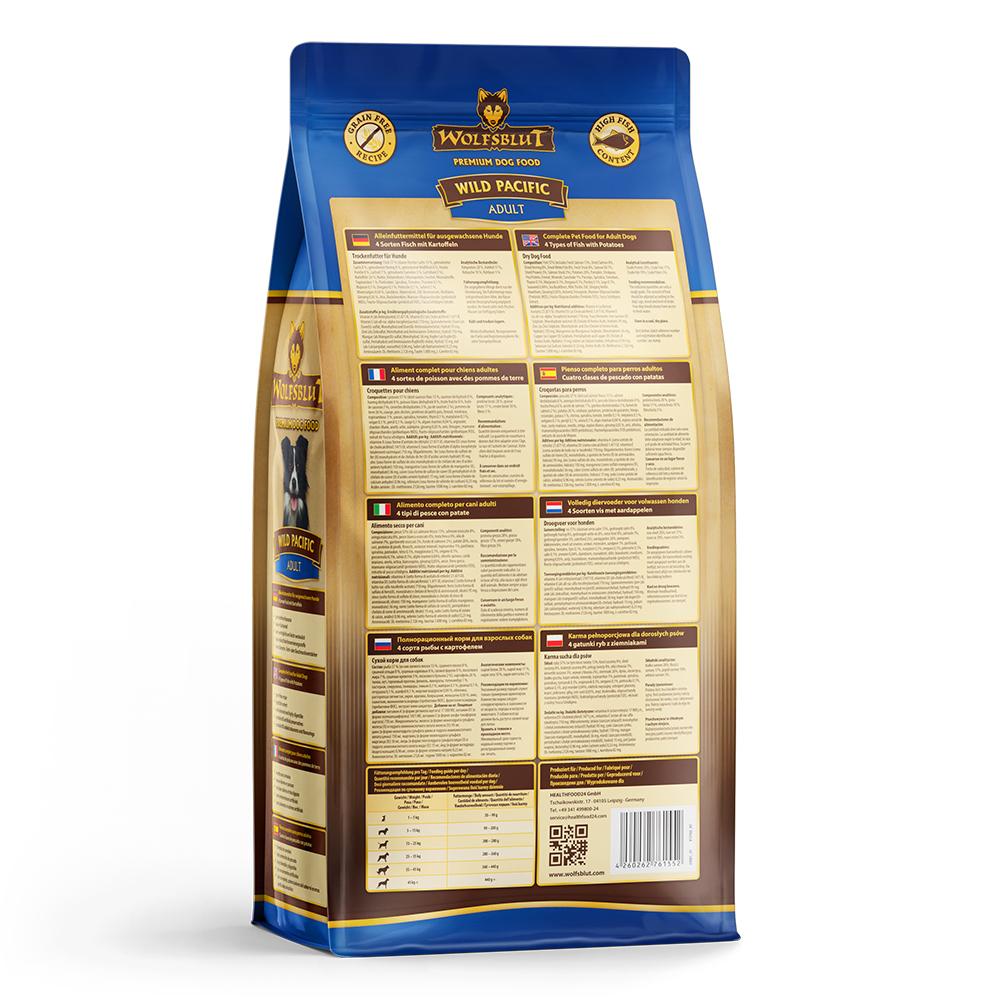 petspremium Wolfsblut Wild Pacific - Seefisch und Kartoffel Adult Trockenfutter 3 x 2 kg Super Sparpreis