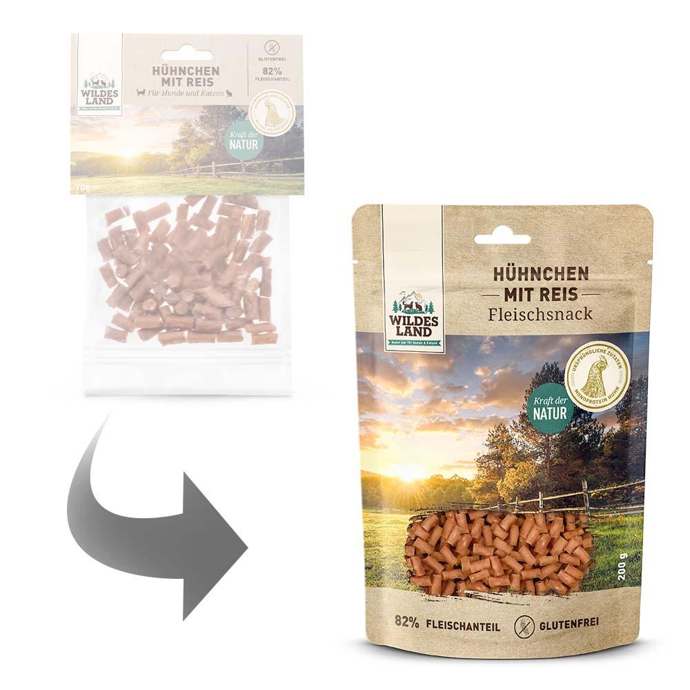 petspremium Wildes Land Hühnchen mit Reis Fleischsnacks Snack 200 g Bis zu 50% Rabatt