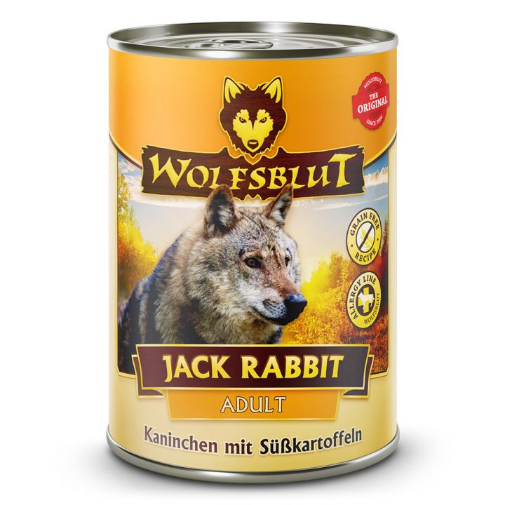petspremium Wolfsblut Jack Rabbit - Kaninchen mit Gemüse Adult Nassfutter 6 x 395 g Schlussverkauf