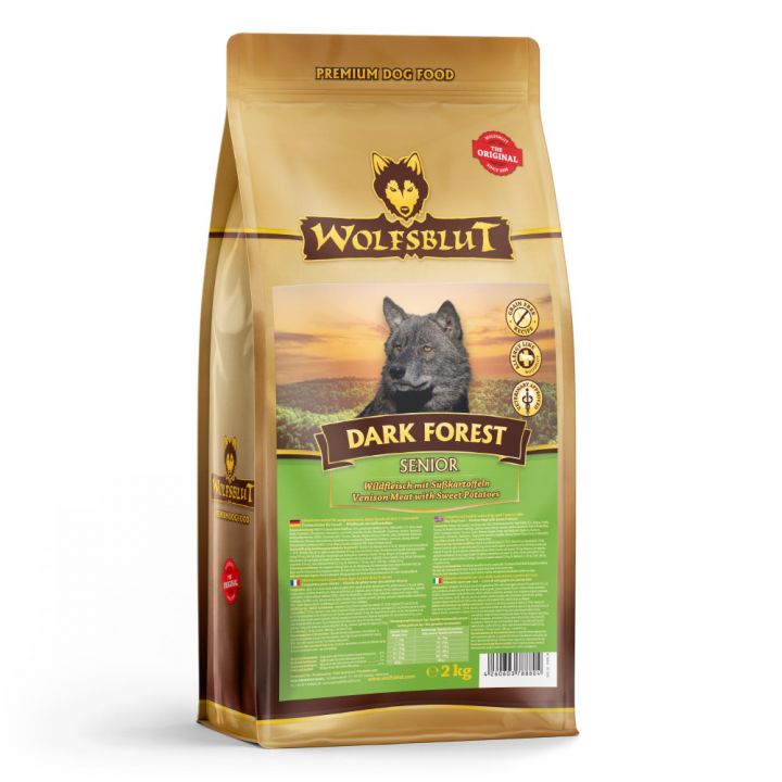 petspremium Wolfsblut Dark Forest - Wild und Süßkartoffel Senior Trockenfutter 2 kg