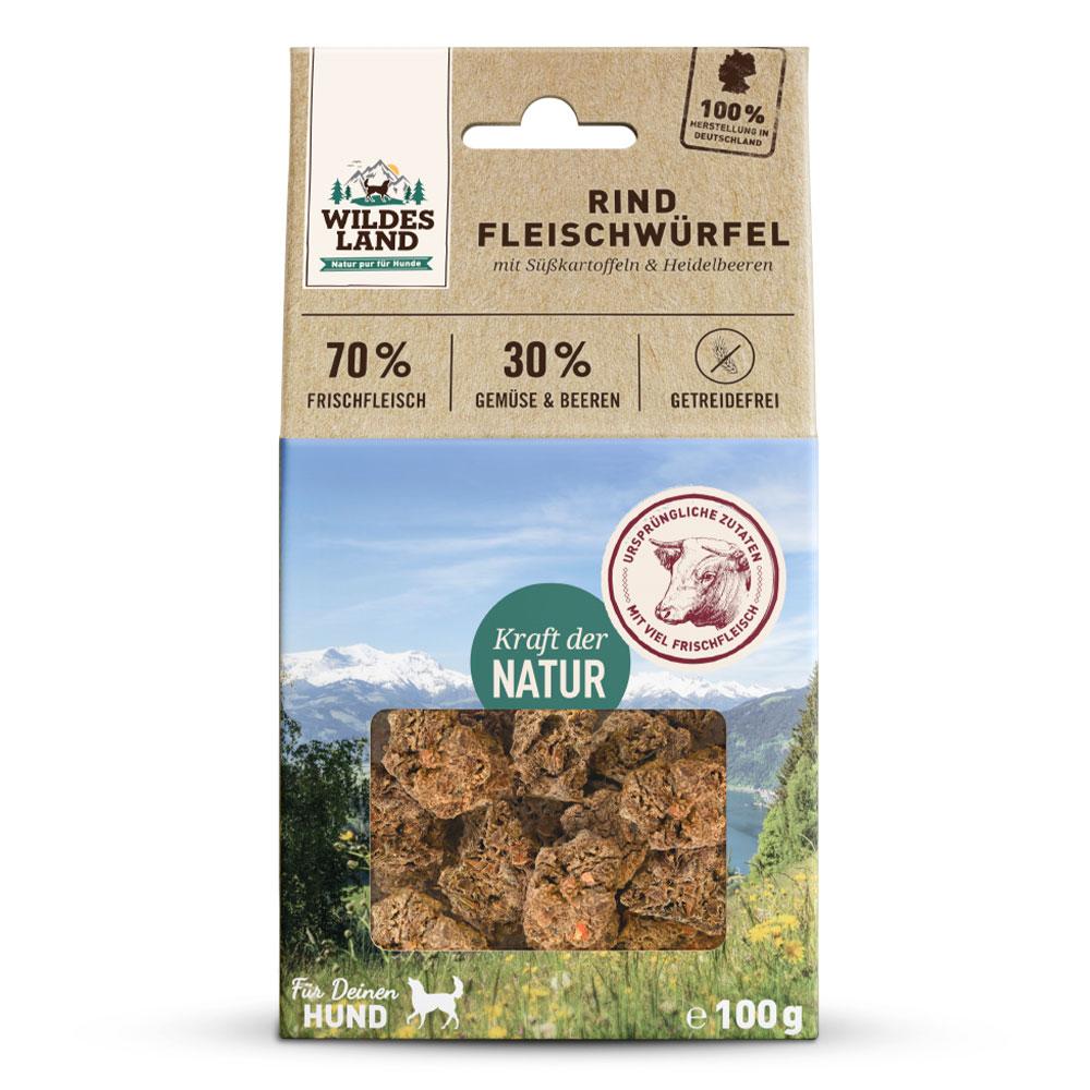 petspremium Wildes Land Rind Fleischwürfel Snack 6 x 100 g Cyber Monday