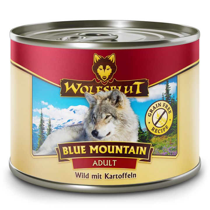 petspremium Wolfsblut Blue Mountain - Wild mit Kartoffeln Adult Nassfutter 48 x 200 g