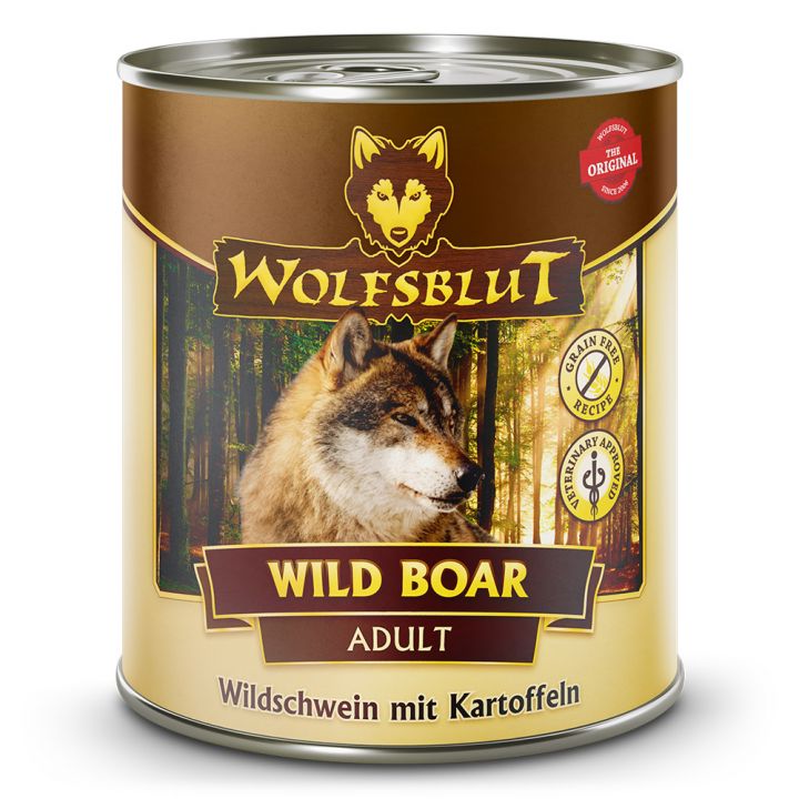 petspremium Wolfsblut Wild Boar - Wildschwein mit Kartoffeln Adult Nassfutter 6 x 800 g