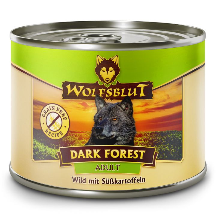petspremium Wolfsblut Dark Forest - Wild mit Süßkartoffeln Adult Nassfutter 48 x 200 g