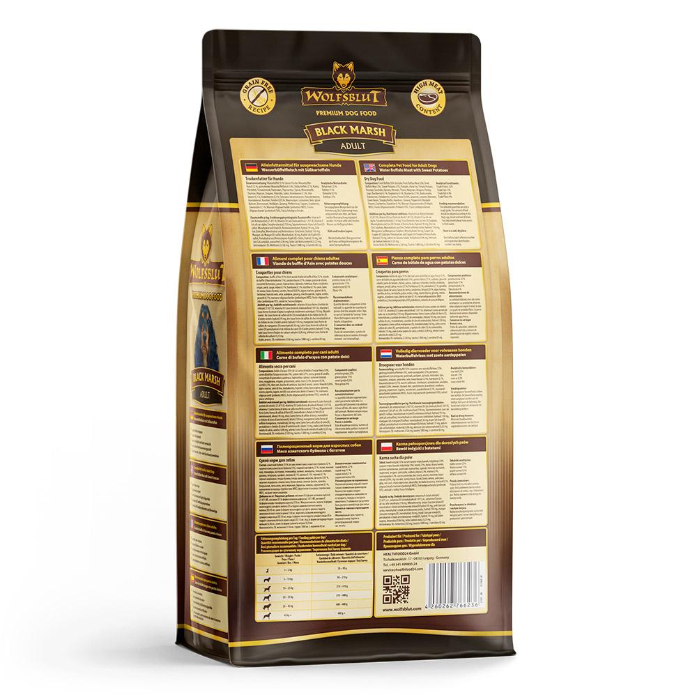petspremium Wolfsblut Black Marsh - Wasserbüffel mit Süßkartoffel Adult Trockenfutter 2 kg Speichern exportieren