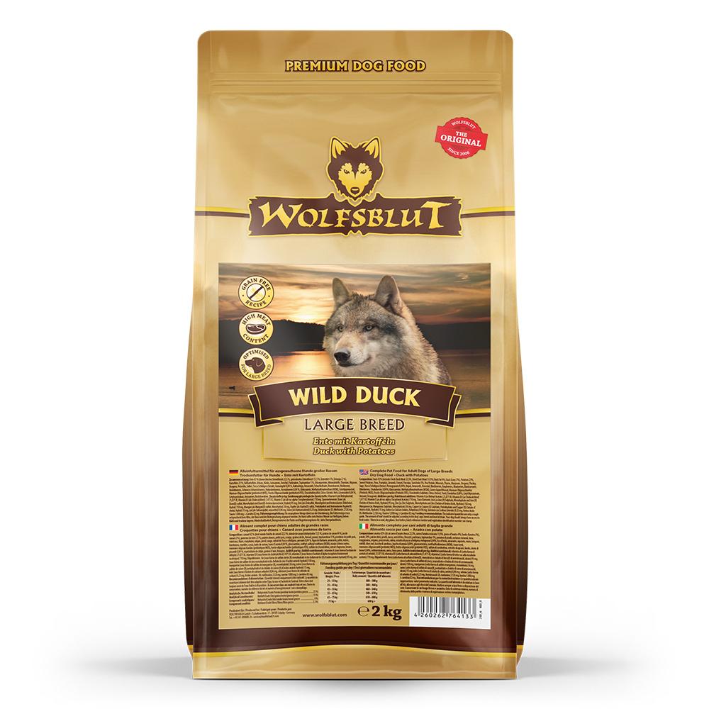 petspremium Wolfsblut Wild Duck - Ente und Kartoffel Large Breed Trockenfutter 2 kg Sonderangebot