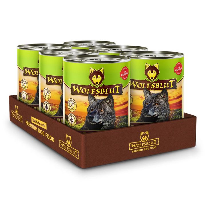 petspremium Wolfsblut Dark Forest - Wild mit Süßkartoffeln Adult Nassfutter 6 x 395 g