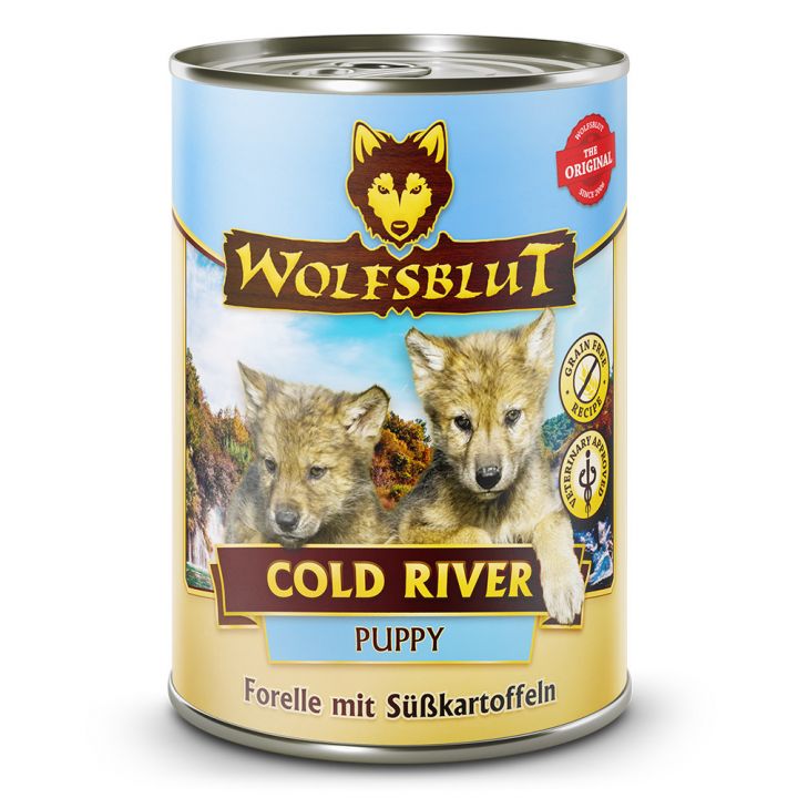 petspremium Wolfsblut Cold River - Forelle mit Süßkartoffeln Puppy Nassfutter 6 x 395 g