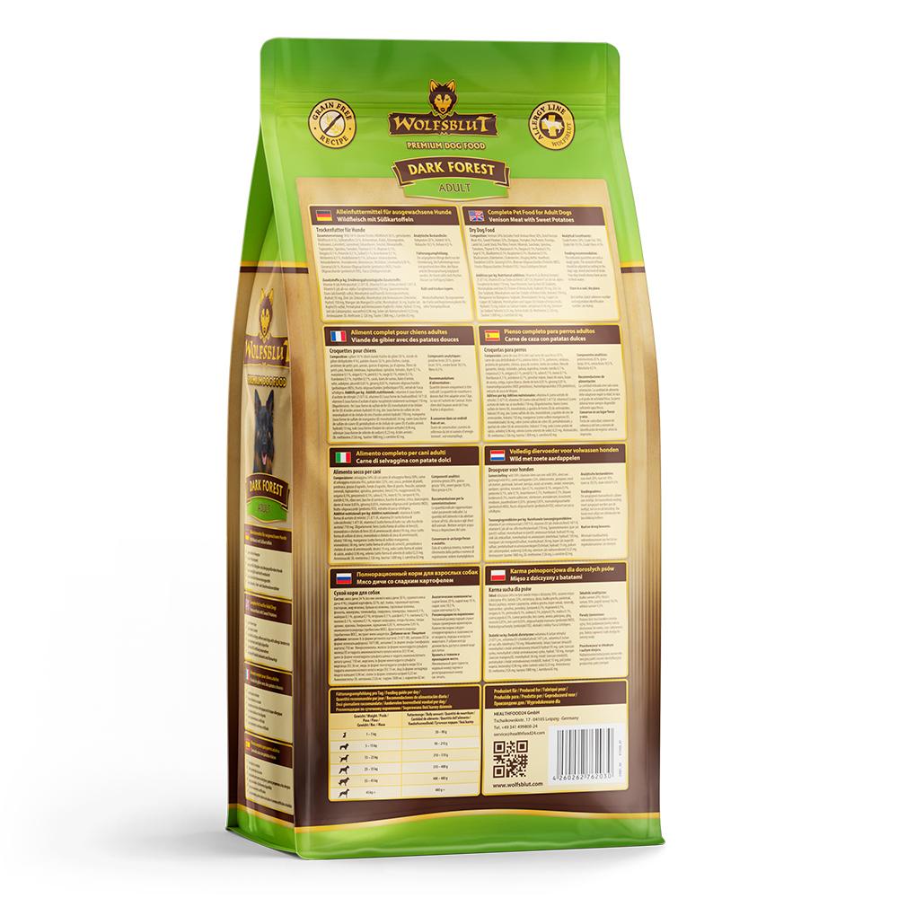 petspremium Wolfsblut Dark Forest - Wild und Süßkartoffel Adult Trockenfutter 2 kg Cyber Monday