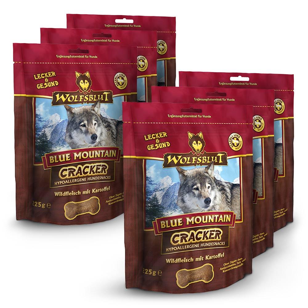 petspremium Wolfsblut Blue Mountain - Wildfleisch Cracker Snack 6 x 225 g Weihnachtsangebot